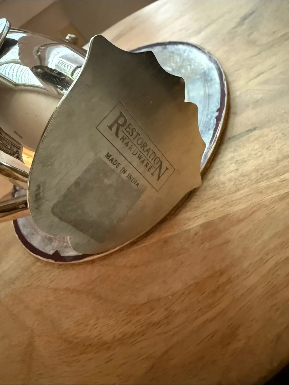 Restoration Hardware Vintage Stainless Silver Cocktail Shaker Pitcher